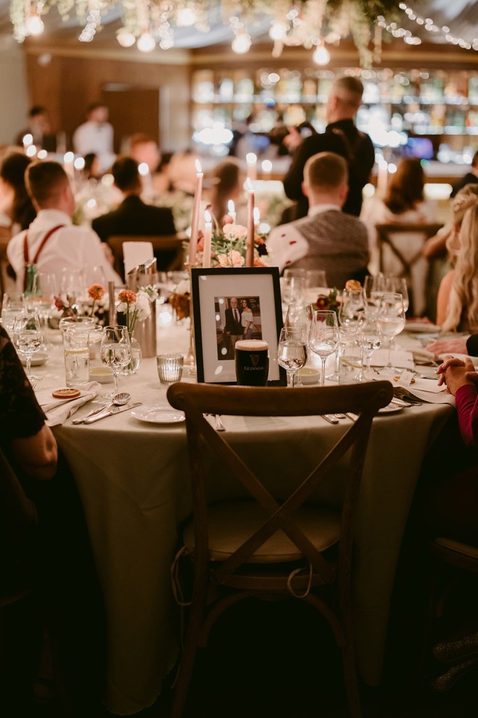 portrait frame on dining room table