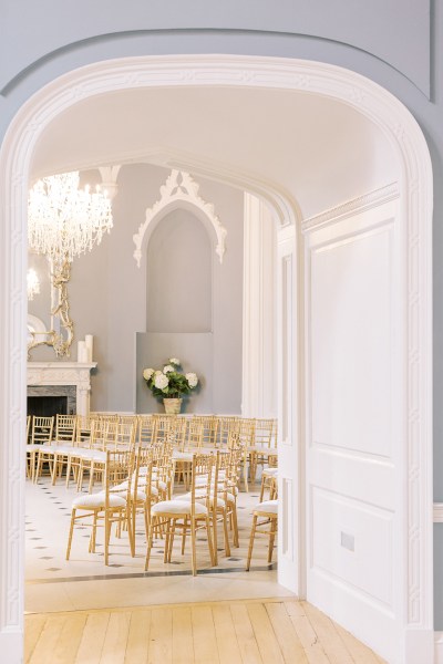 interior doorway to wedding venue