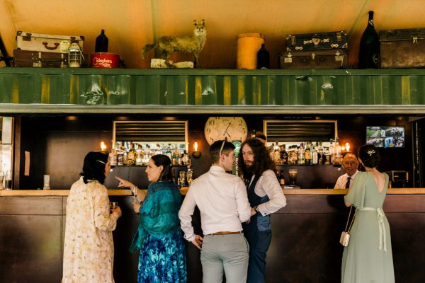 guests at the bar pub