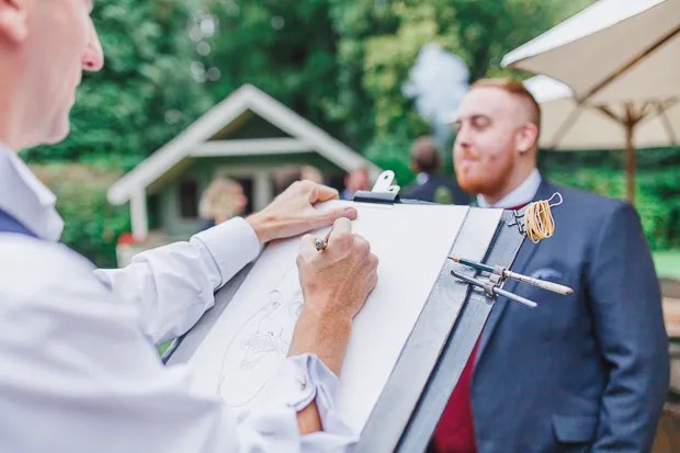 Where to Find Wedding Caricaturists in Ireland, live wedding art, wedding entertainment