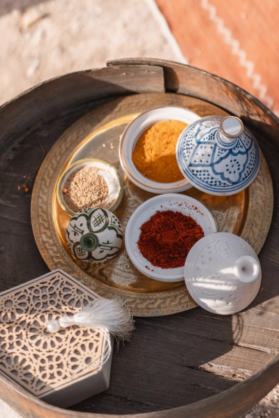 selection of Moroccan spices