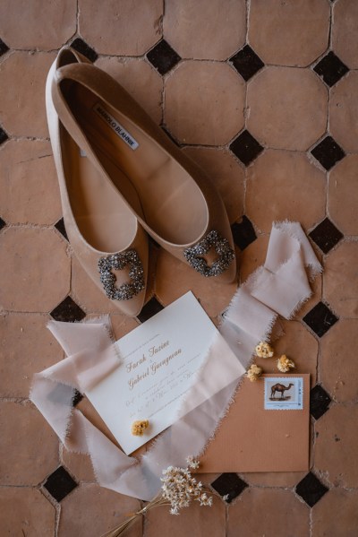 ladies pumps for bride ribbon