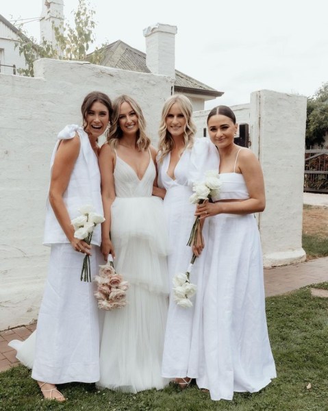 White Linen bridesmaids dresses, linen bridesmaids dress, linen bridal party, eco-friendly bridesmaids dress, summer, bridesmaids dress