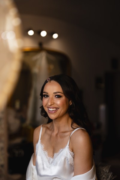 smiling bride