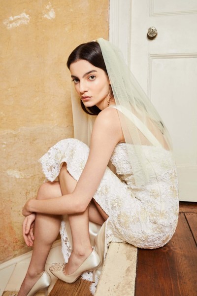 Markarian 2024 Calla Yellow Blusher Veil €975.00