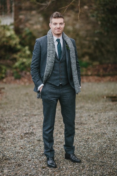 Winter Warmers | winter wedding style for the groom