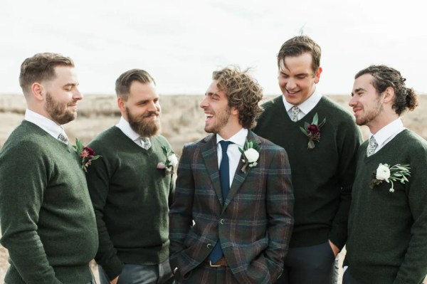 Winter Warmers | winter wedding style for the groom