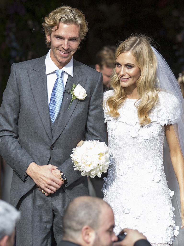 Mandatory Credit: Photo by Gavin Rodgers/Shutterstock (3762059ab) James Cook and Poppy Delevingne Poppy Delevingne and James Cook wedding, London, Britain - 16 May 2014