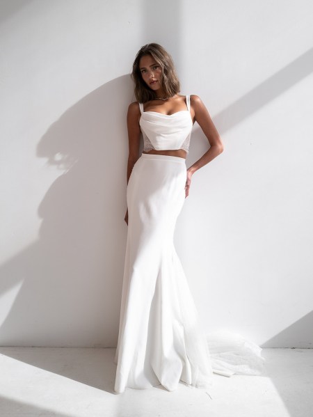 RIME ARODAKY Astral bridal white belt around waist string