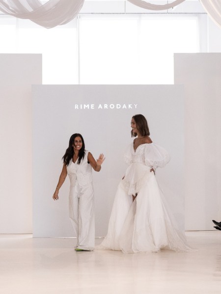 RIME ARODAKY Astral bridal gown dress runway puffy sleeves