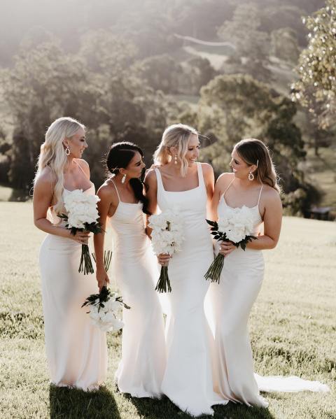 White Bridesmaid Dresses | One Fab Day