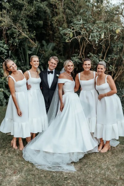 White Bridesmaid Dresses | One Fab Day