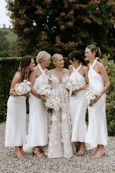 White Bridesmaid Dresses | One Fab Day