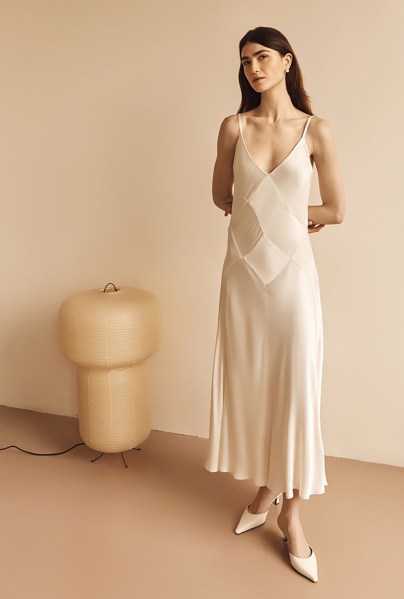 The Nina satin dress Ghost wedding dresses