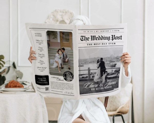 Wedding Newspapers | One Fab Day