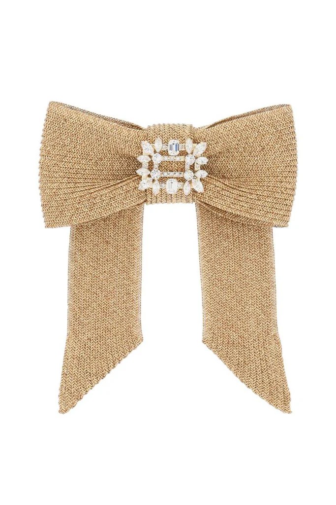 Roger Vivier Raffia Bow Hair Clip