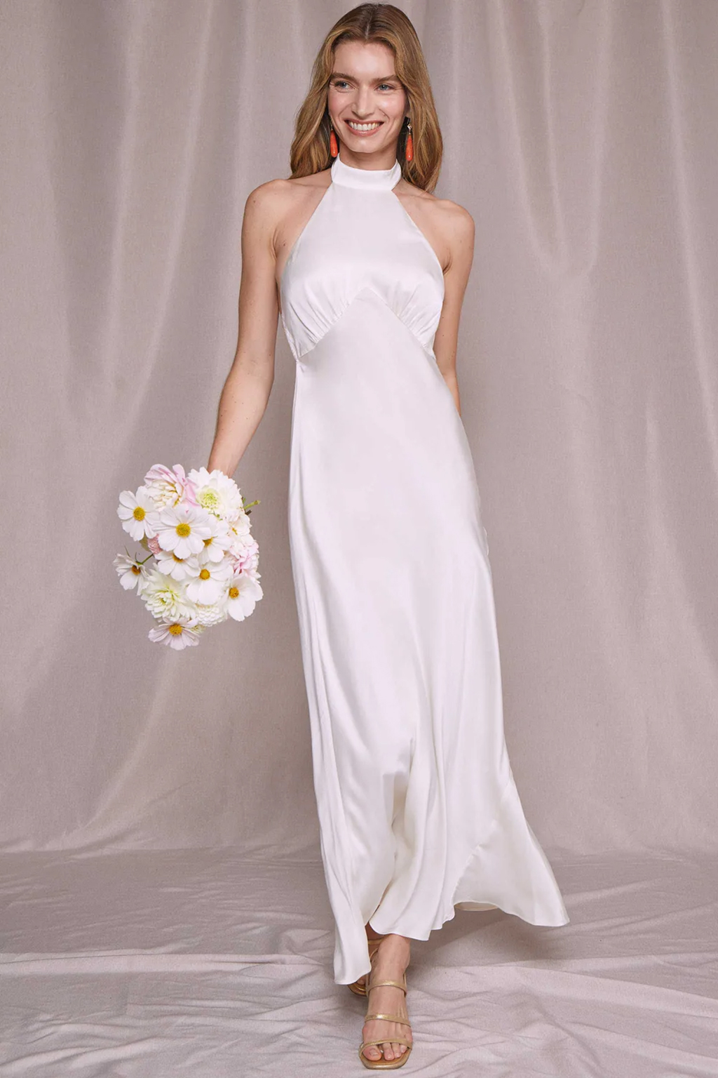 Crisi silk wedding dress by Rixo